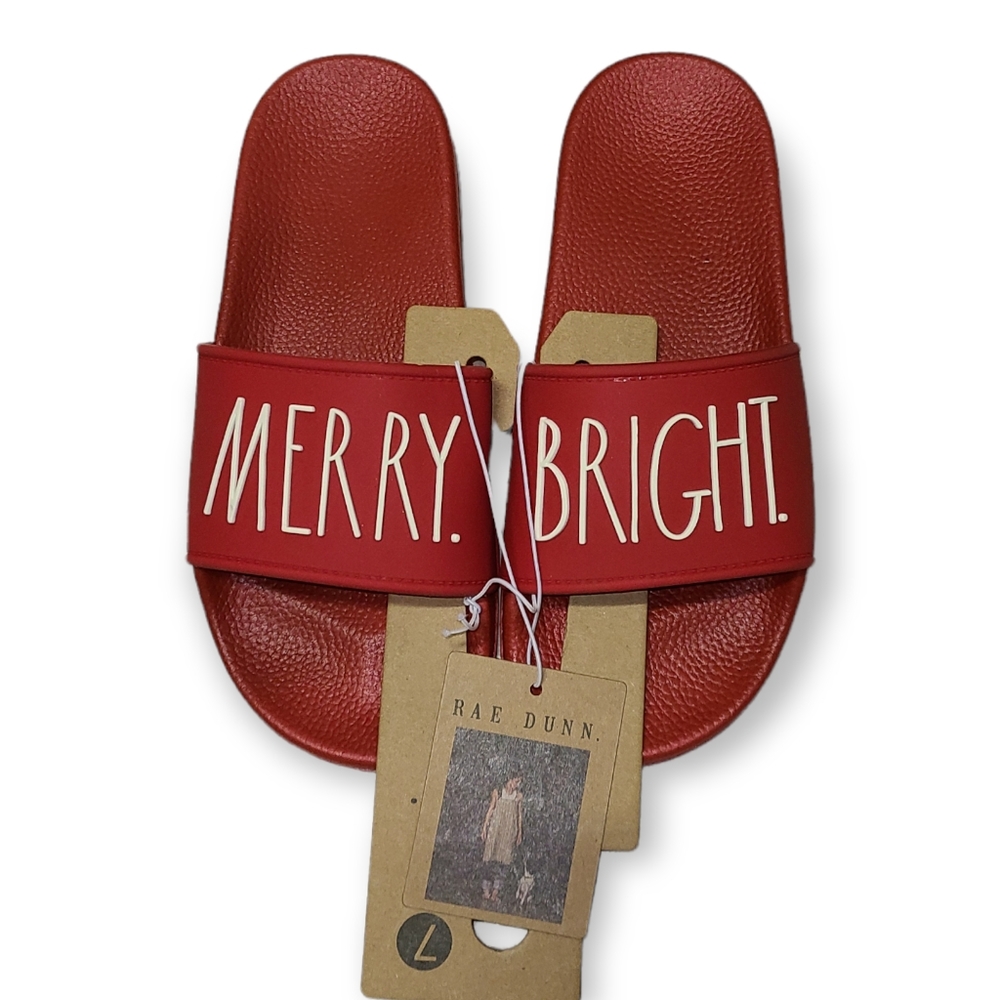 Rae Dunn holiday slides in red